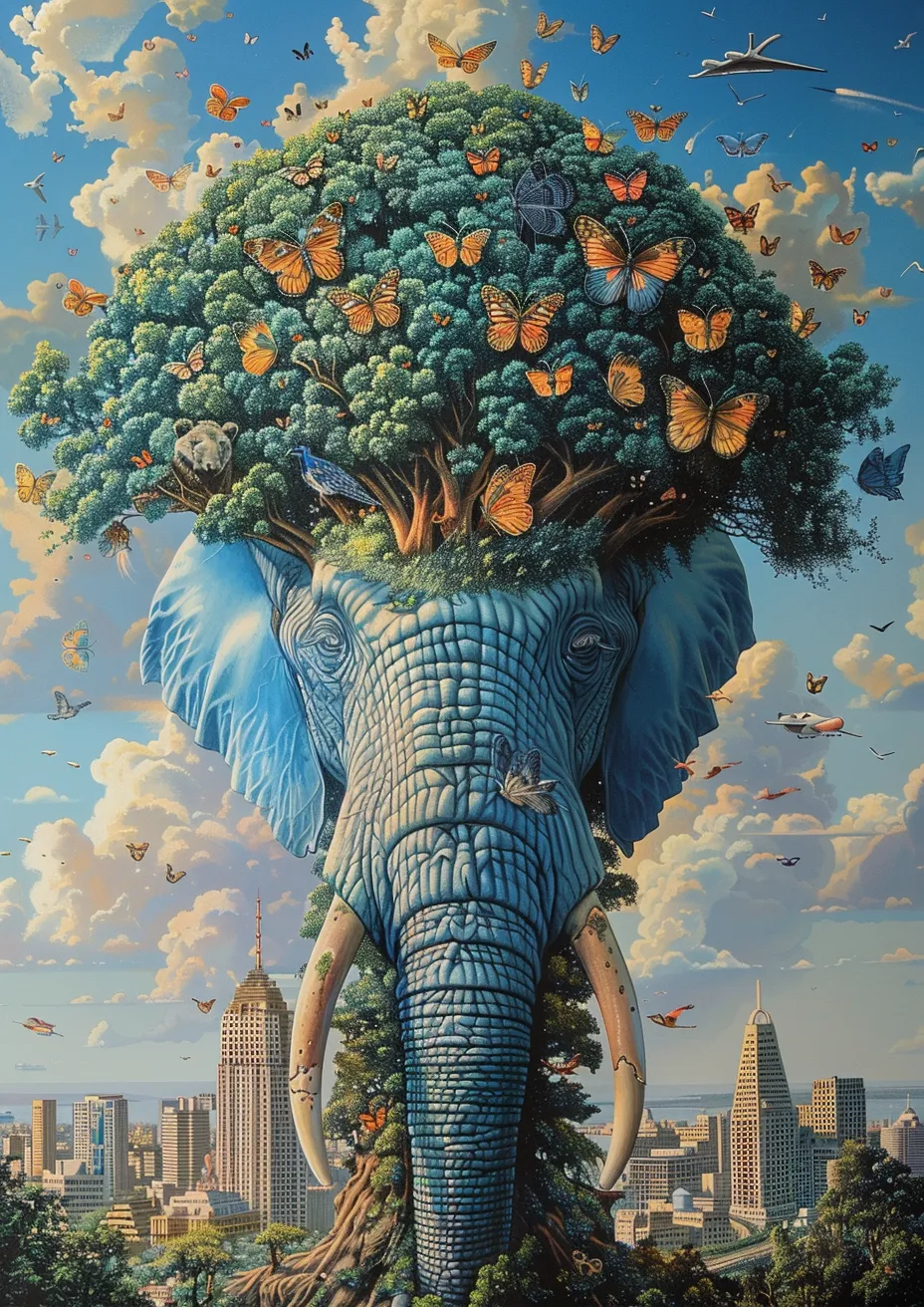 Metal Poster 29.7cm x 42cm Frenchiart elephant Paint Malen Modern art Arte moderno Art moderne Arte moderna Pintar Colore Peinture Arbeitstier Animal de travail Lasttier Animale da lavoro Animal de carga Pack animal Bête de somme Working animal Environmental art Art environnemental Arte ambiental Umweltkunst Arte ambientale Colmillo Zanna Tusk African elephant Indian elephant Éléphant indien Elefante africano Elefante indio Elefante Stoßzahn Afrikanischer Elefant Indischer Elefant Elefant elefante indiano Animal que trabaja PACCHE IN PACCHIA Défense de la défense Éléphant africain Thumbnail 1