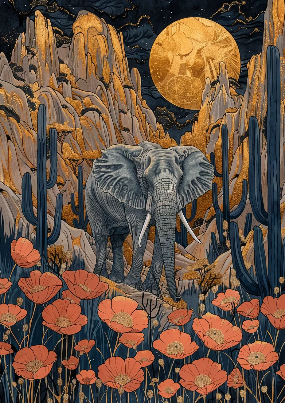 Metal Poster 29.7cm x 42cm Frenchiart elephant Animal terrestre Paint Faune Malen Animale terrestre Modern art Arte moderno Wildlife Art moderne Arte moderna Animali selvatici Pintar Terrestrial animal Colore Fauna Peinture Tierwelt Painting Pittura Malerei Cuadro Arbeitstier Animal de travail Animale da lavoro Working animal Colmillo Zanna Tusk African elephant Indian elephant Éléphant indien Elefante africano Elefante indio Elefante Stoßzahn Afrikanischer Elefant Indischer Elefant Elefant elefante indiano Animal que trabaja Terrestrisches Tier Défense de la défense Éléphant africain Thumbnail 1