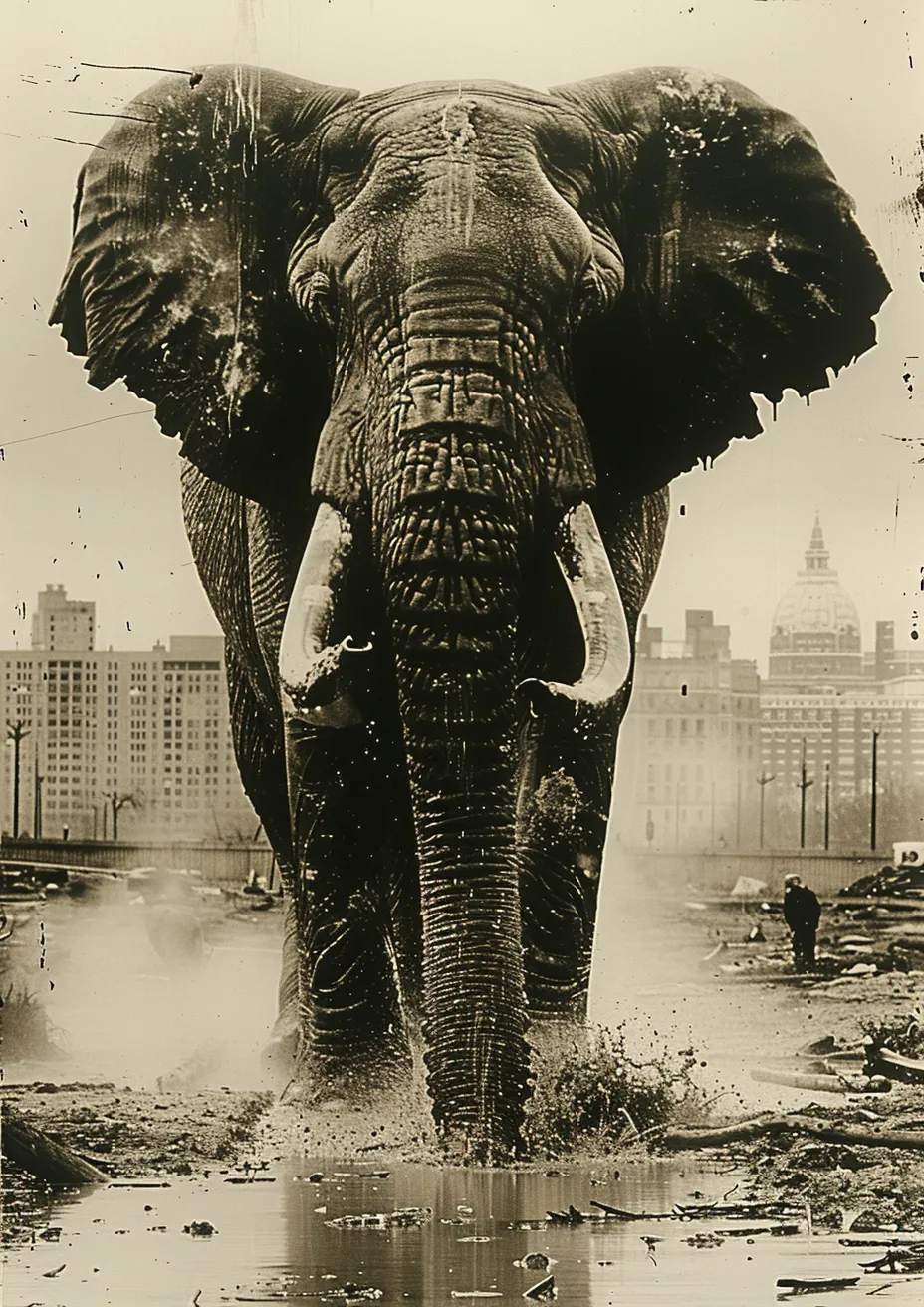 Metal Poster 29.7cm x 42cm Frenchiart black elephant Black and white Animal terrestre Animale terrestre Terrestrial animal Noir In bianco e nero Schwarz und Weiß Fotografia monocromatica Monochrome photography Negro Nero Noir et blanc Photographie monochrome Monochrome Fotografie En blanco y negro Schwarz Monocromo Monochrome Einfarbig Arbeitstier Animal de travail Animale da lavoro Working animal Colmillo Zanna Tusk African elephant Indian elephant Éléphant indien Elefante africano Elefante indio Elefante Stoßzahn Afrikanischer Elefant Indischer Elefant Elefant elefante indiano Animal que trabaja Terrestrisches Tier Défense de la défense Éléphant africain Thumbnail 1