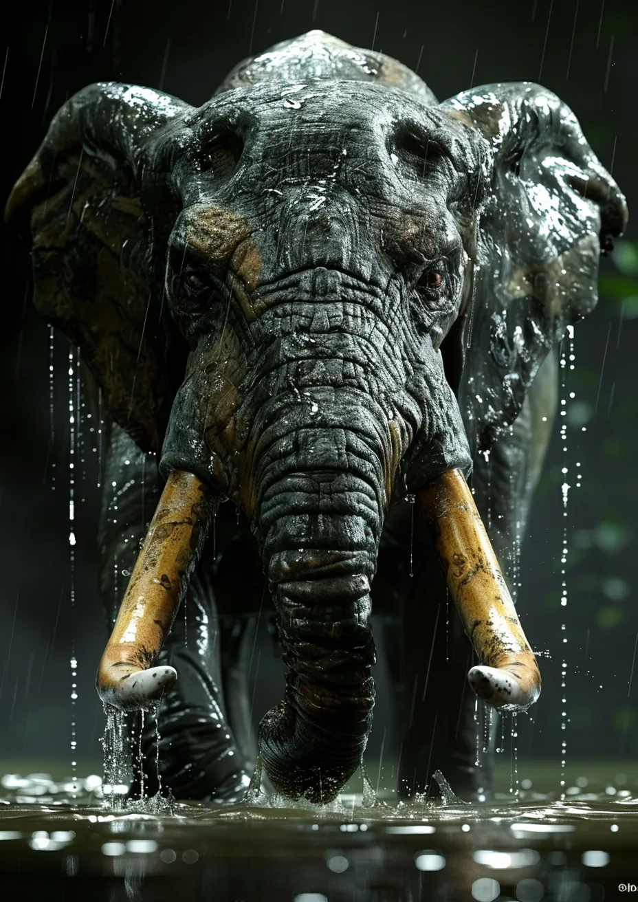 Metal Poster 29.7cm x 42cm Frenchiart elephant Animal terrestre Faune Animale terrestre Wildlife Animali selvatici Terrestrial animal Fauna Tierwelt Snout Hocico Schnauze Muso Museau Arbeitstier Animal de travail Lasttier Animale da lavoro Animal de carga Pack animal Bête de somme Working animal Colmillo Zanna Tusk African elephant Indian elephant Éléphant indien Elefante africano Elefante indio Elefante Stoßzahn Afrikanischer Elefant Indischer Elefant Elefant elefante indiano Ivory Ivoire Marfil Elfenbein Avorio Animal que trabaja PACCHE IN PACCHIA Terrestrisches Tier Défense de la défense Éléphant africain Thumbnail 1