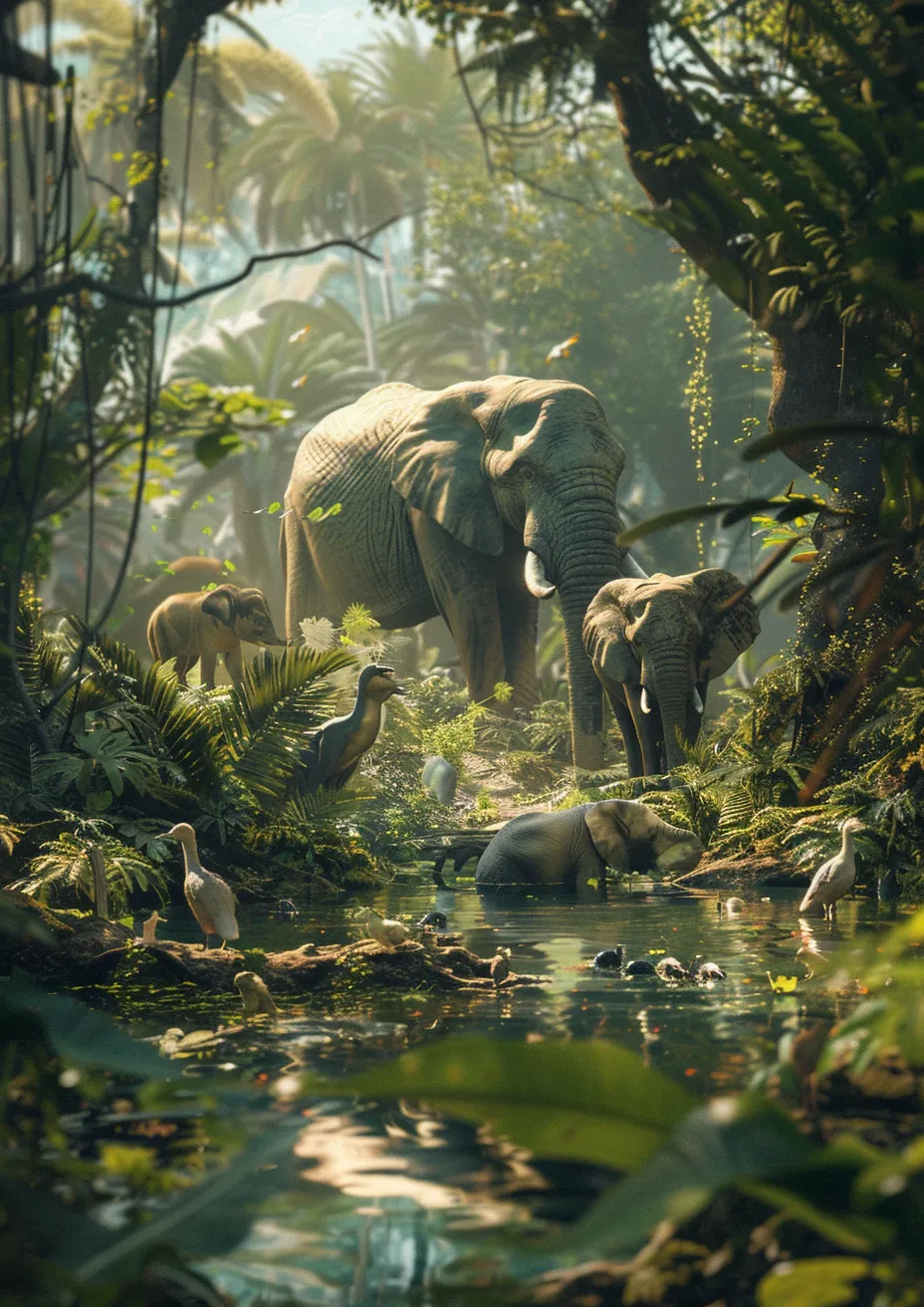 Metal Poster 29.7cm x 42cm Frenchiart elephant Animal terrestre Faune Animale terrestre Wildlife Animali selvatici Terrestrial animal Fauna Tierwelt Jungle Selva Dschungel Giungla Old-growth forest Bosque antiguo Forest Forêt Bosque Wald Foresta Rainforest Forêt tropicale Regenwald Foresta pluviale Valdivian temperate rain forest African elephant Elefante africano Elefante Afrikanischer Elefant Elefant Safari Forêt à l'ancienne Forêt tropicale tempérée valdivienne Bosque de la lluvia Bosque de vierdivia templada Alter Wald Valdivisch gemäßigtes Regenwald Foresta di vecchia crescita Valdiviana Foresta pluviale temperata Terrestrisches Tier Éléphant africain Thumbnail 1