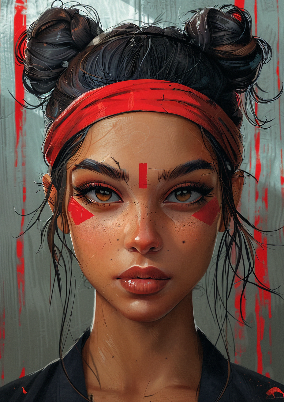 Metal Poster 29.7cm x 42cm Frenchiart Red art eye Facial expression Espressione facciale Expresión facial Expression faciale Gesichtsausdruck Arte Kunst Eyelash Cil Wimper Ciglio Pestaña Lèvres Sopracciglio Ceja Eyebrow Labbra Augenbraue Lips Lippen Sourcil Labios Rot Rouge Rosso Rojo Œil Ojo Occhio Auge Frente Stirn Fronte Forehead Cheveux noirs Front Capelli neri Cabello negro Black hair Mejilla Guancia Cheek Wange Joue Schwarzes Haar Thumbnail 1