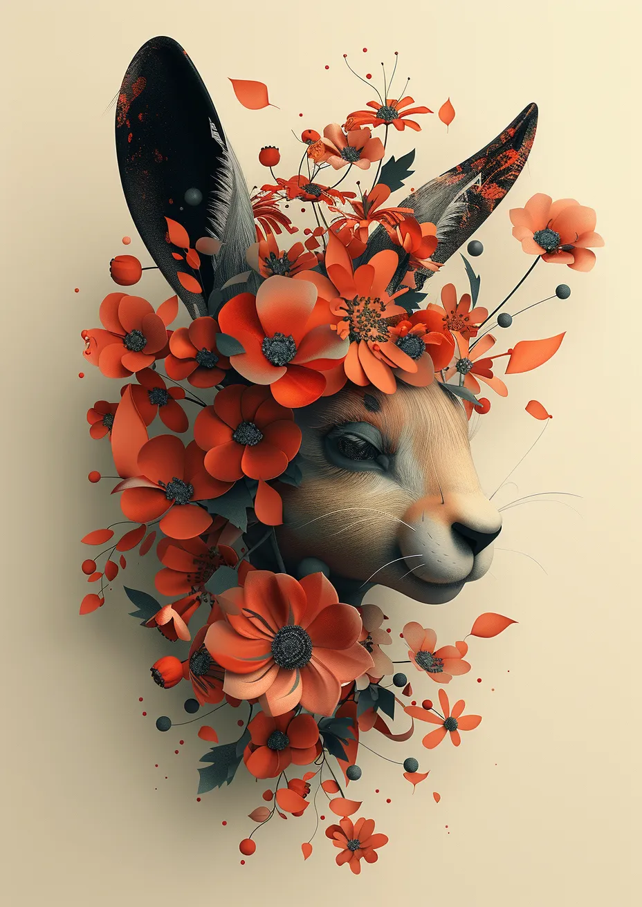 Metal Poster 29.7cm x 42cm Frenchiart animation Graphique Grafica Grafik Petal Pétale Gráficos Graphics Pétalo Blütenblatt Conception graphique Graphic design Diseño gráfico Grafikdesign Animazione Animación Thumbnail 1