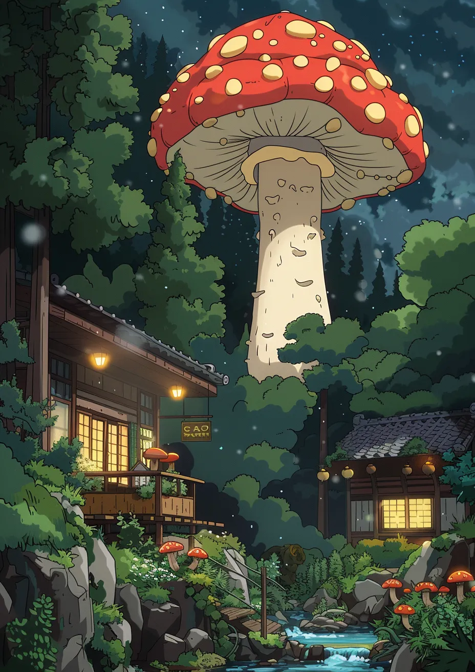 Metal Poster 29.7cm x 42cm Frenchiart mushroom fungus animation Animazione Animación Fiktiver Charakter Animated cartoon Zeichentrickfilm Fictional character Dessin animé Champignon Hongo Champiñón Pilz Fungo Caractère fictif Carattere immaginario Carácter ficticio Cartone animato animato Caricatura animada Thumbnail 1
