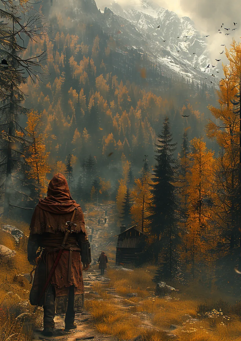 Metal Poster 29.7cm x 42cm Frenchiart valley CG artwork PC game Digital compositing Gioco per PC Jeu PC Composition numérique Composición digital Juego Brouillard Fog Brume Neblina Niebla Nebbia Mist Nebel Haze Bruma Dunst Foschia Winter Hiver Invierno Inverno Old-growth forest Bosque antiguo Vallée Valle Schlucht Forest Forêt Bosque Wald Foresta Illustration CG CG -Kunstwerk Opere d'arte CG Obras de arte CG Digitales Kompositing Compositing digitale Forêt à l'ancienne Alter Wald Foresta di vecchia crescita Thumbnail 1