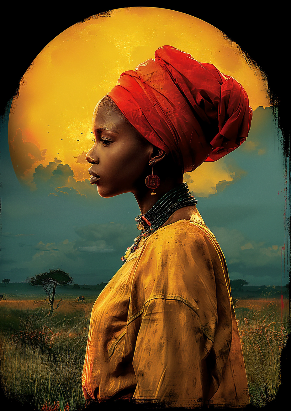 Metal Poster 29.7cm x 42cm Frenchiart orange tradition Arancia Naranja Noche Fotografia di ritratto Portrait photography Photographie de portrait Porträtfotografie Copricapo Casque Crépuscule Crepuscolo Dämmerung Oscuridad Dusk Casco Sonnenuntergang Coucher de soleil Atardecer Evening Abend Sunset Sera Tramonto Soirée Kopfbedeckung Headgear Pendiente Ohrring Boucle Orecchino Earring Tradición Tradizione Tribe Tribu Stamm Turban Turbante Fotografía de retratos Thumbnail 1