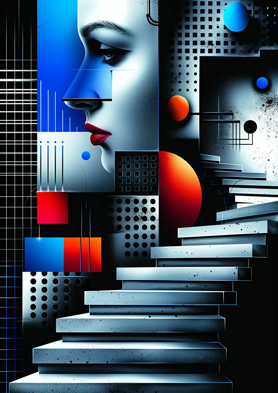 Metal Poster 29.7cm x 42cm Frenchiart design Modern art Arte moderno Art moderne Arte moderna Progetto Diseño Graphique Grafica Grafik Gráficos Graphics Conception Conception graphique Graphic design Diseño gráfico Grafikdesign Thumbnail 1