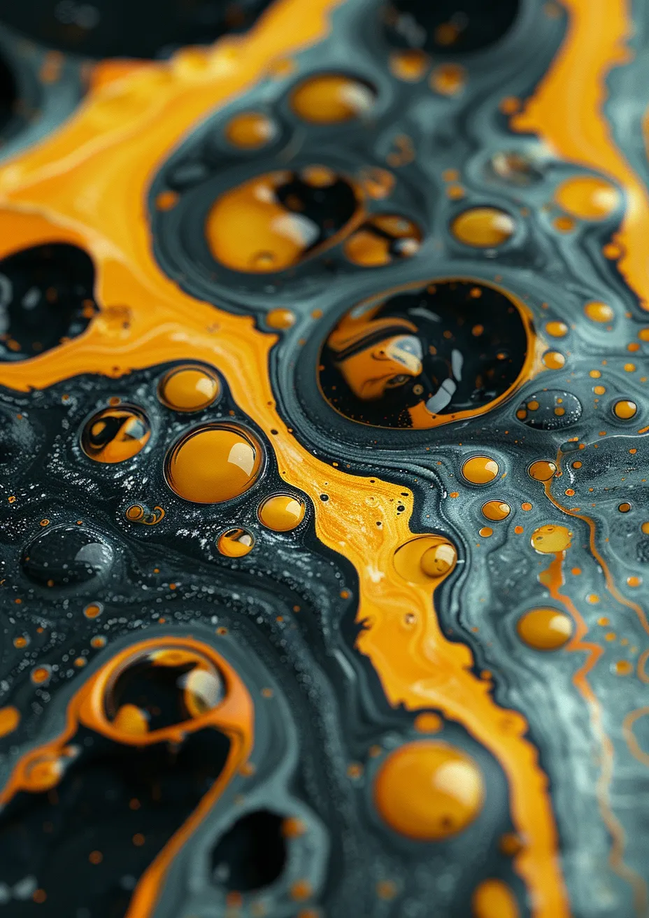 Metal Poster 29.7cm x 42cm Frenchiart orange yellow Close-up Macro photography Nahaufnahme Fotografía macro Gros plan Makrofotografie De cerca Avvicinamento Drop Líquido Fallen Baisse Liquide Flüssig Liquid Gocciolare Gota Arancia Naranja Gelb Amarillo Jaune Giallo Macro-photographie Macro fotografia Thumbnail 1