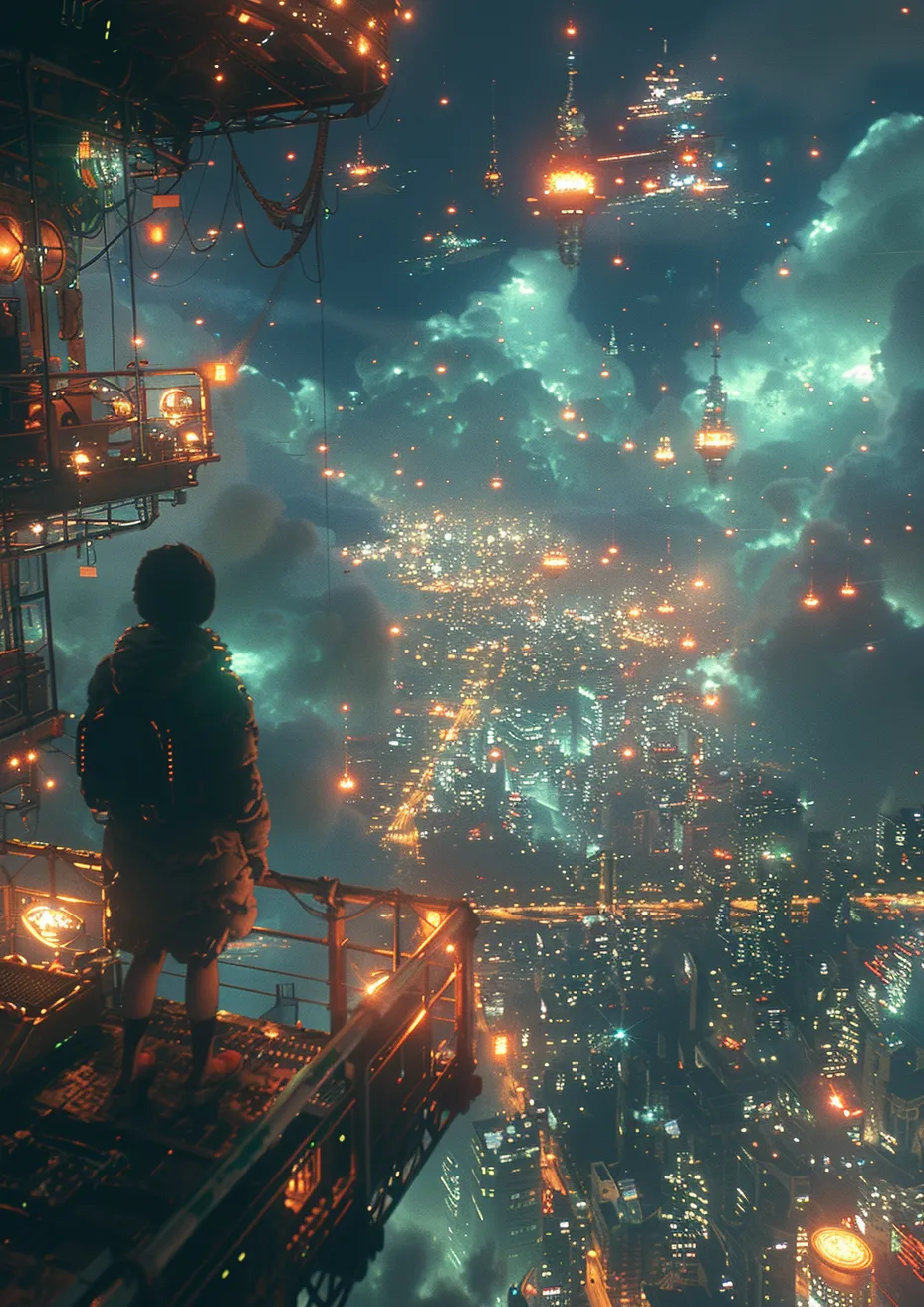 Metal Poster 29.7cm x 42cm Frenchiart night Notte Noche Nuit Nacht Lens flare Aerial photography Photographie aérienne Fotografia aerea Paesaggio urbano Cityscape Stadtbild Paysage urbain Paisaje urbano Crépuscule Crepuscolo Dämmerung Oscuridad Dusk Wolkenkratzer Skyscraper Rascacielos Gratte-ciel Evening Abend Sera Grattacielo Soirée High-rise building Edificio de gran altura Midnight Minuit Medianoche Mitternacht Mezzanotte Metropolis Métropole Metrópoli Hochhausgebäude Edificio grattacielo Poussée d'objectif Bengala de lente Linsenflackern Aumentare dell'obiettivo Luftfotografie Thumbnail 1