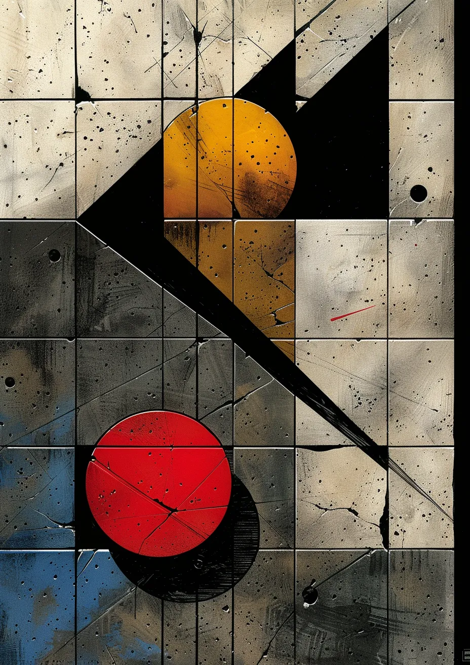 Metal Poster 29.7cm x 42cm Frenchiart orange grey tile design Still life photography Photographie de nature morte Arancia Modern art Arte moderno Art moderne Arte moderna Naranja Progetto Diseño Graphique Grafica Grafik Gráficos Graphics Conception Conception graphique Graphic design Diseño gráfico Grafikdesign Grau Grigio Gris Triangle Dreieck Triangolo Triángulo Still life Stillleben Bodegón Nature morte Tuile Teja Fliese Piastrella Fotografía de la vida muerta Stilllebensfotografie Fotografia di Still Life Thumbnail 1