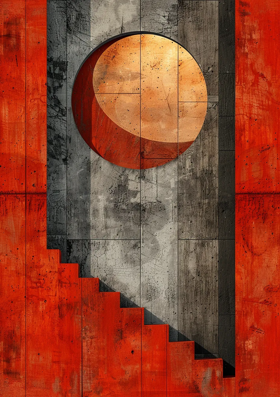 Metal Poster 29.7cm x 42cm Frenchiart Red orange brown design Still life photography Photographie de nature morte Paint Malen Arancia Naranja Pintar Colore Peinture Brun Marrone Marrón Progetto Braun Diseño Graphique Grafica Grafik Gráficos Graphics Conception Conception graphique Graphic design Diseño gráfico Grafikdesign Triangle Symmetry Simmetria Dreieck Simetría Symétrie Triangolo Triángulo Symmetrie Rot Rouge Rosso Rojo Fotografía de la vida muerta Stilllebensfotografie Fotografia di Still Life Thumbnail 1