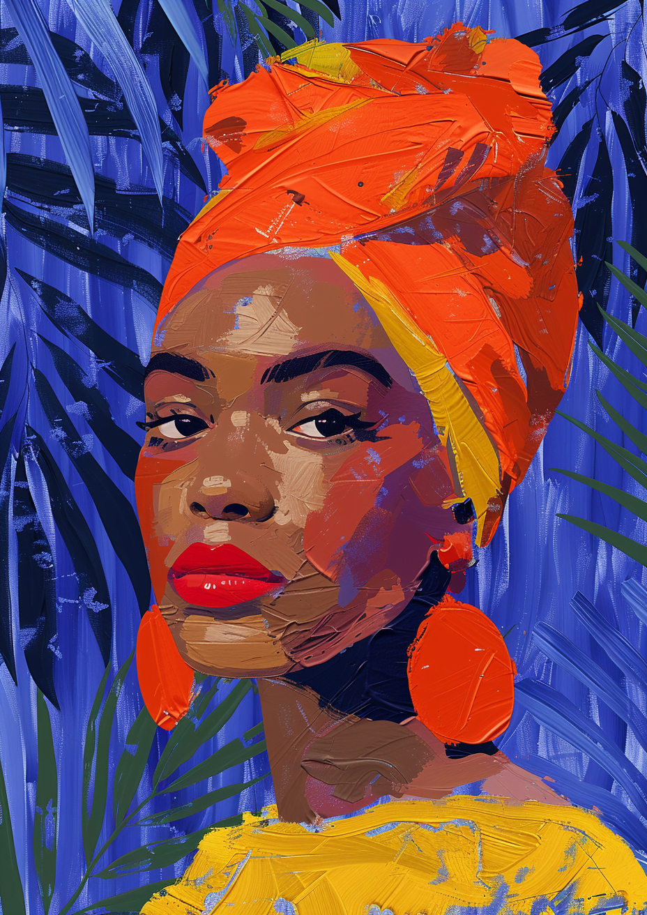 Metal Poster 29.7cm x 42cm Frenchiart orange yellow art Paint Malen Arancia Modern art Arte moderno Art moderne Arte moderna Pintura de arte Art Paint Naranja Pintar Colore Peinture Gelb Amarillo Jaune Visual arts Arti visive Bildende Kunst Arts visuels Giallo Artes visuales Painting Arte Pittura Malerei Cuadro Kunst Lèvres Labbra Lips Lippen Labios Copricapo Casque Casco Kopfbedeckung Headgear Vernice d'arte Art Farbe Peinture d'art Thumbnail 1