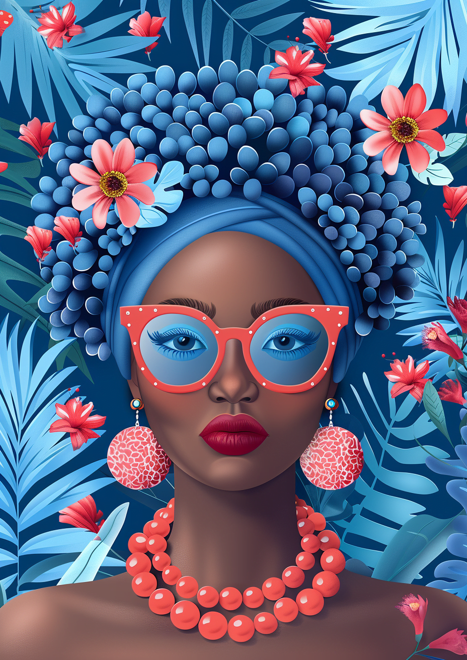 Metal Poster 29.7cm x 42cm Frenchiart lipstick Paint Malen Modern art Arte moderno Art moderne Arte moderna Pintar Colore Peinture Graphique Grafica Grafik Gráficos Graphics Conception graphique Graphic design Diseño gráfico Grafikdesign Animated cartoon Zeichentrickfilm Dessin animé Copricapo Headpiece Fuente Casque Rossetto Rouge à lèvres Lápiz labial Lippenstift Makeover Relooking Afro Kopfbedeckung Cartone animato animato Caricatura animada Renovación Restyling Thumbnail 1