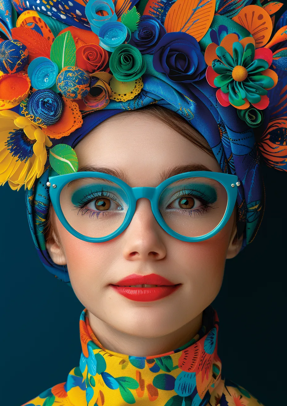 Metal Poster 29.7cm x 42cm Frenchiart Face head beauty Eyelash Cil Wimper Ciglio Pestaña Cabeza Bellezza Lèvres Beauté Testa Tête Belleza Moda Labbra Fashion Lips Lippen Schönheit Mode Labios Kopf Copricapo Casque Casco Vision Care Lunettes Occhiali Eyewear Gafas Brille Makeover Relooking Kopfbedeckung Headgear Affronter Rostro Gesicht Viso Soins de vision Cuidado de la visión Sichtpflege Cura della visione Renovación Restyling Thumbnail 1