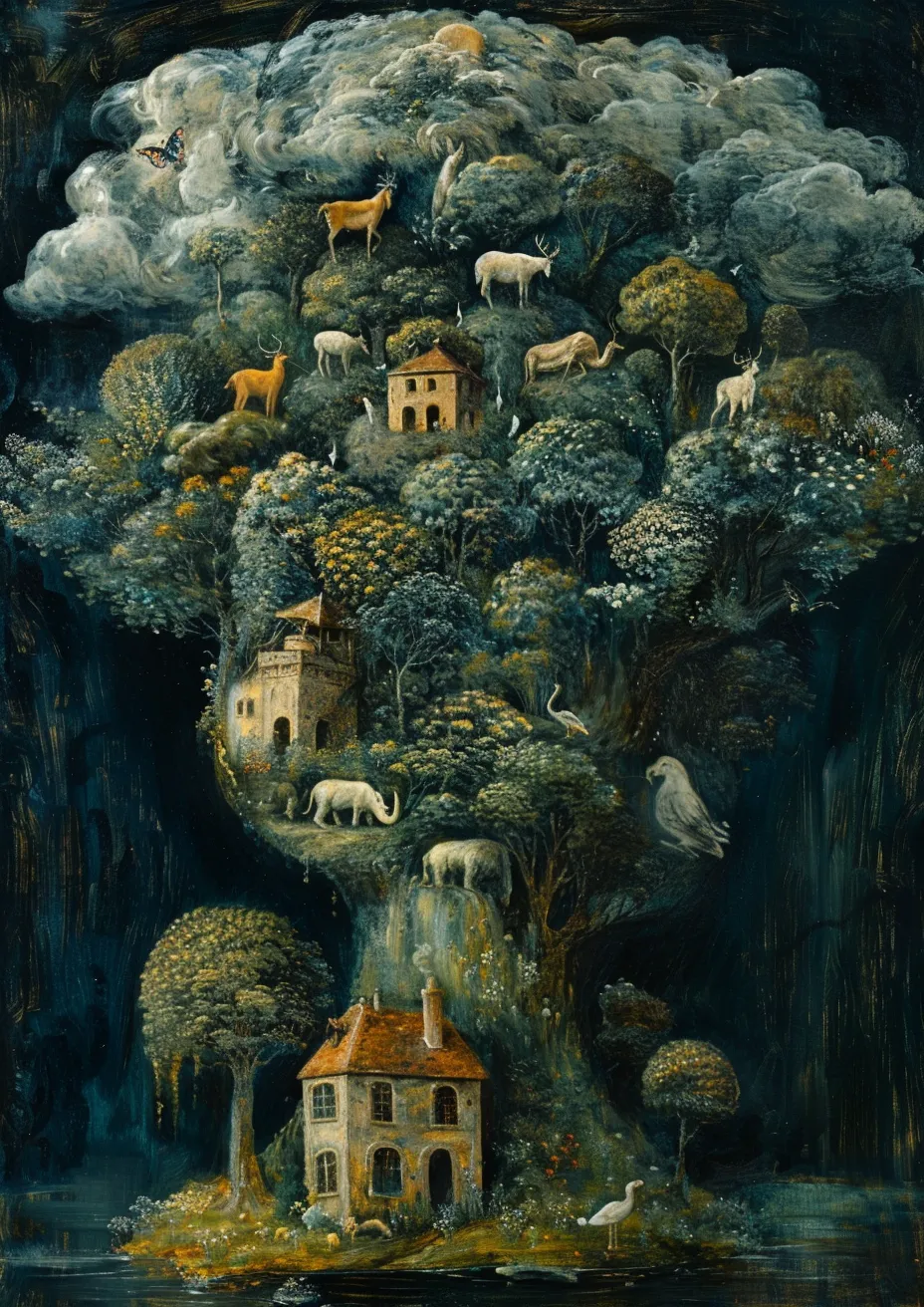 Metal Poster 29.7cm x 42cm Frenchiart Paint Malen Modern art Arte moderno Art moderne Arte moderna Pintura de arte Art Paint Pintar Colore Peinture Visual arts Arti visive Bildende Kunst Arts visuels Artes visuales Pintura de acuarela Pittura ad acquerello Aquarellmalerei Watercolor painting Painting Acrylic paint Pittura Malerei Cuadro Peinture acrylique Acrylfarbe Pintura acrílica Vernice acrilica Village Aldea Dorf Villaggio Vernice d'arte Peinture aquarelle Art Farbe Peinture d'art Thumbnail 1