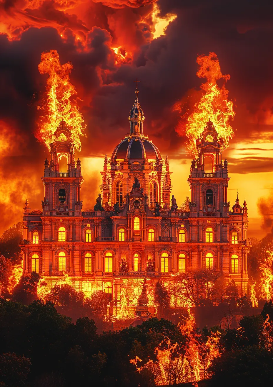 Orange Night Heat Fire Midnight