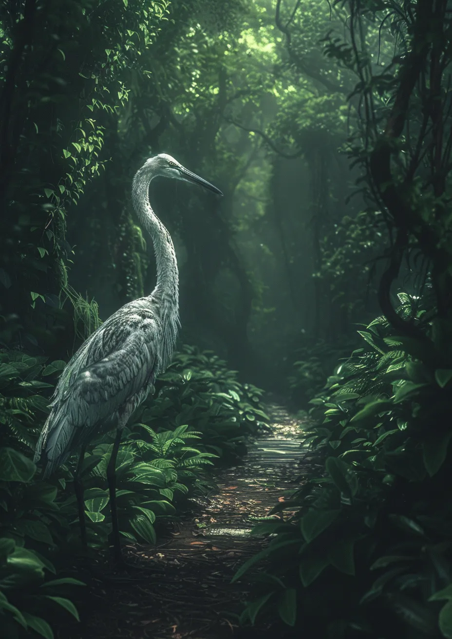 Metal Poster 29.7cm x 42cm Frenchiart feather Faune Wildlife Animali selvatici Fauna Tierwelt Vogel Oiseau Bird Pájaro Uccello Plume Piuma Feder Pluma fenómeno atmosférico atmospheric phenomenon phénomène atmosphérique atmosphärisches Phänomen Pico Becco Bec Schnabel Beak Jungle Selva Dschungel Giungla Nature Naturaleza Natur Natura Forest Forêt Bosque Wald Foresta Ciconiiformes Gruiformes Ciconindes Thumbnail 1