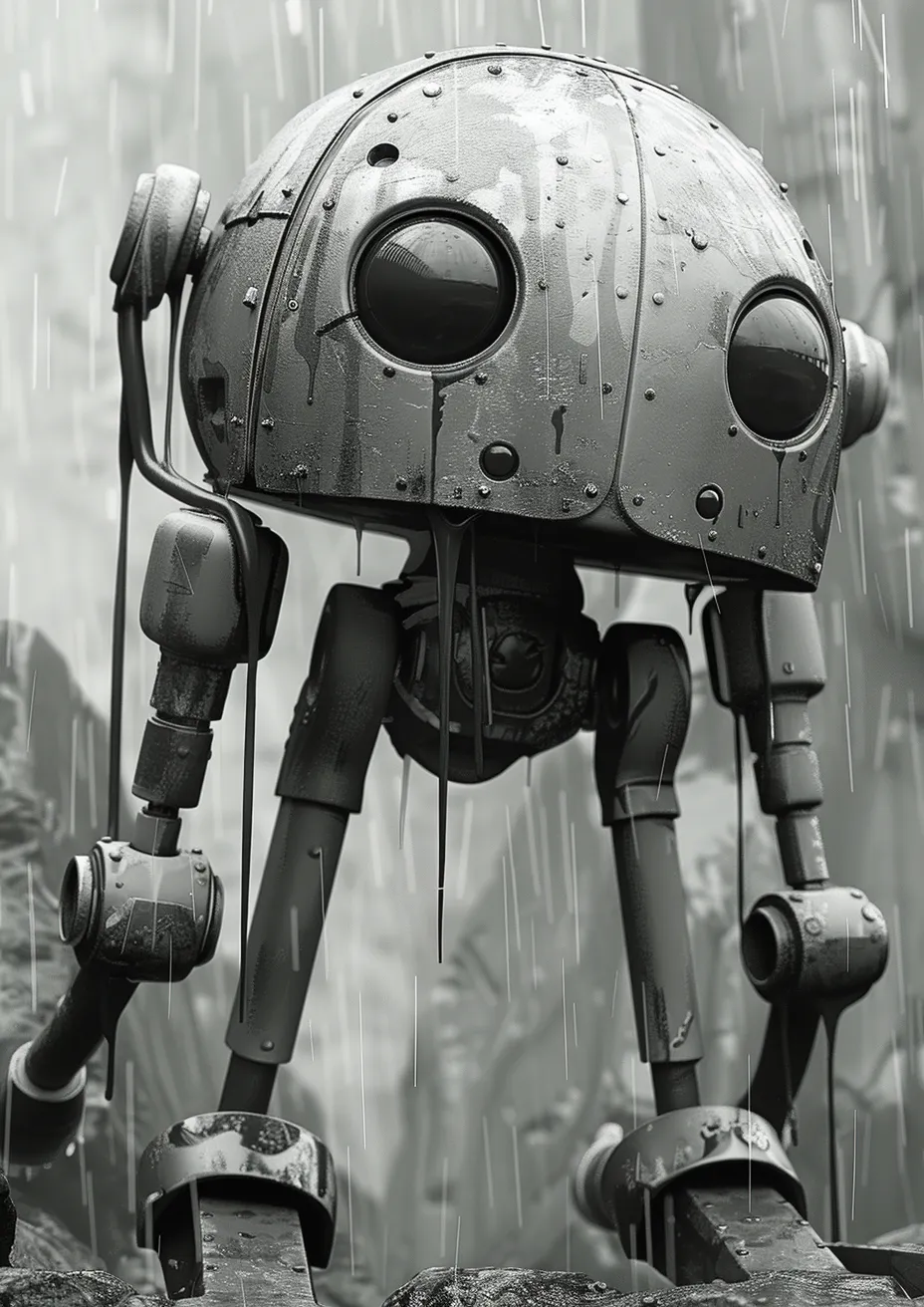 Metal Poster 29.7cm x 42cm Frenchiart toy machine robot Still life photography Photographie de nature morte Giocattolo Spielzeug Jouet Juguete Silber Silver Ficción Argento Fiktiver Charakter Plata Argent Fiction Fictional character Fiktion Science Mecha Scienza Ciencia Wissenschaft Macchina Maschine Máquina Roboter Caractère fictif Carattere immaginario Carácter ficticio Fotografía de la vida muerta Stilllebensfotografie Fotografia di Still Life Thumbnail 1