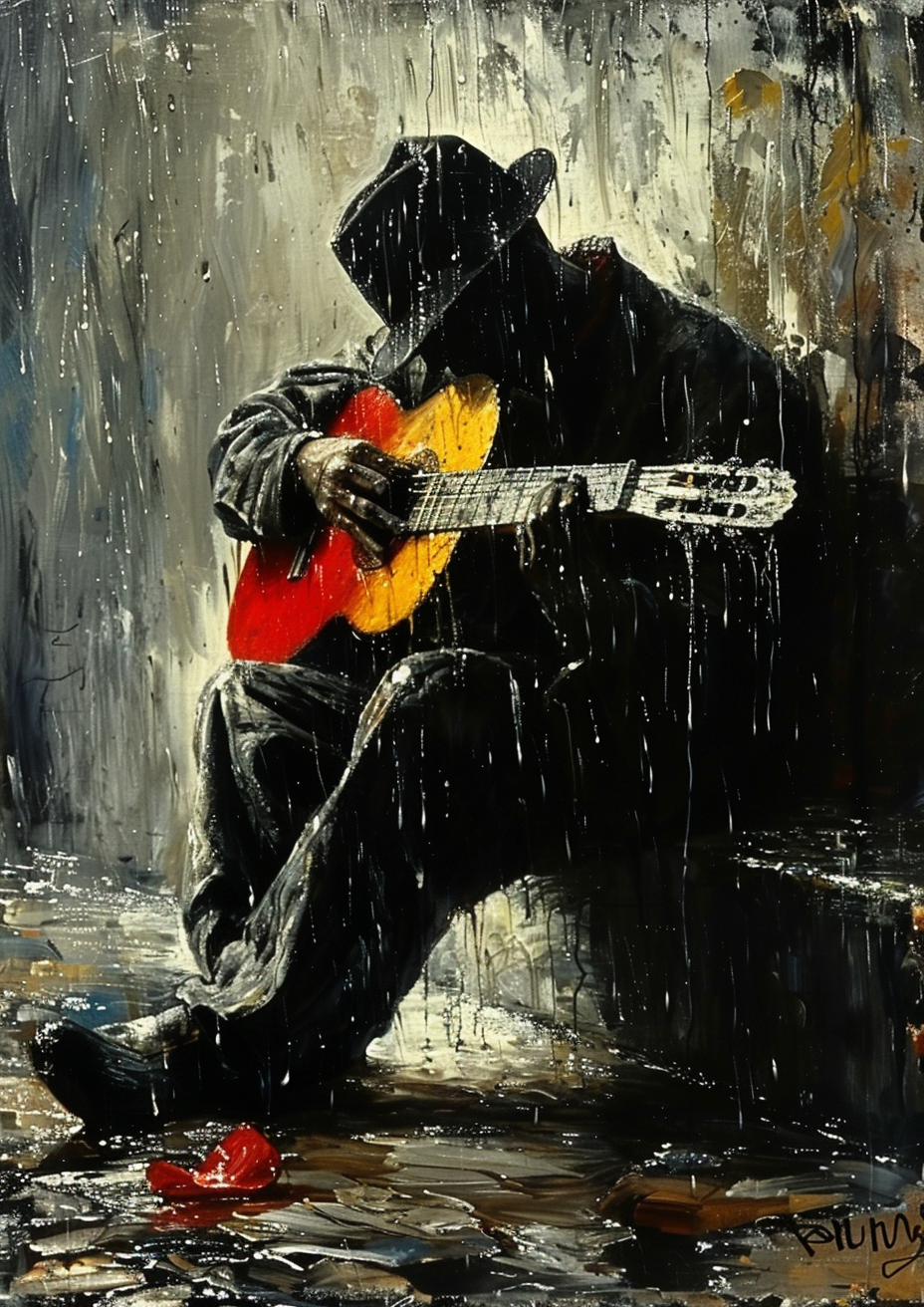 Metal Poster 29.7cm x 42cm Frenchiart guitar Music art Arte Kunst String instrument Chordophone Musical instrument Instrument à cordes Cordophone Instrument de musique Musique Instrumento de cuerda Cordófono Instrumento musical Música Saiteninstrument Chordophon Musikinstrument Musik Strumento a corda Strumento musicale Musician Musicien Músico Musiker Musicista Plucked string instrument Instrument à cordes pincées Instrumento de cuerda pulsada Zupfinstrument Strumento a corde pizzicate Folk instrument Guitare Instrument folklorique Guitarra Instrumento folklórico Gitarre Volksinstrument Chitarra Strumento popolare Guitarist Guitariste Guitarrista Gitarrist Chitarrista Thumbnail 1