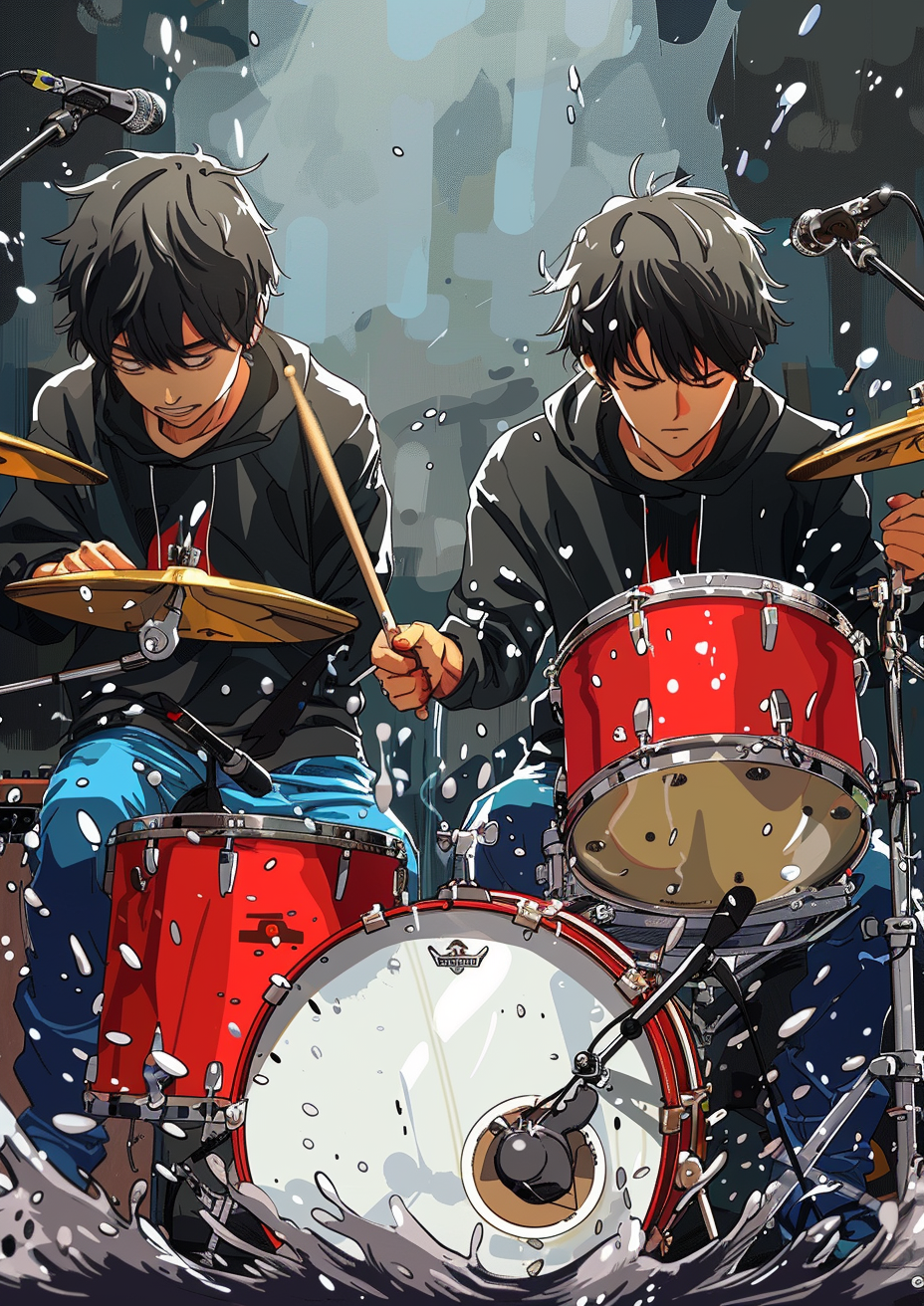 Metal Poster 29.7cm x 42cm Frenchiart Music anime animation cartoon Karikatur Animazione Animación Fumetto Dessin animé Dibujos animados Musical instrument Instrument de musique Musique Instrumento musical Música Musikinstrument Musik Strumento musicale Musician Musicien Músico Musiker Musicista Pop music Musique pop Música pop Popmusik Drums Membranophone Percussion Batterie Batería Membranófono Percusión Schlagzeug Membranophon Batteria Percussione Thumbnail 1