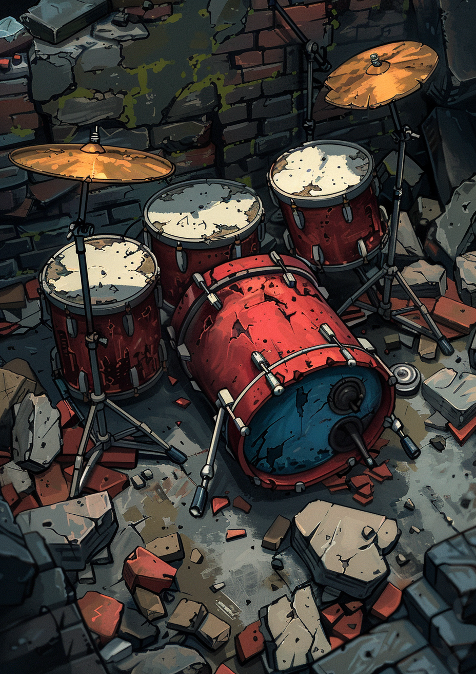 Metal Poster 29.7cm x 42cm Frenchiart drum animation CG artwork Ilustraciones generadas por computadora Personaggio immaginario Personaje ficticio Animazione Ficción Animación Fiktiver Charakter Personnage fictif Fumetto Fiction CG-Grafik Grafica CG Fictional character Fanfiction Création CG Fiktion Fell Comic book Bande dessinée Libro cómico Comic-Buch Drums Membranophone Drumhead Percussion Batterie Peau de tambour Batería Membranófono Cabeza de tambor Percusión Schlagzeug Membranophon Batteria Pelle di tamburo Percussione Tambour Tambor Trommel Tamburo Thumbnail 1