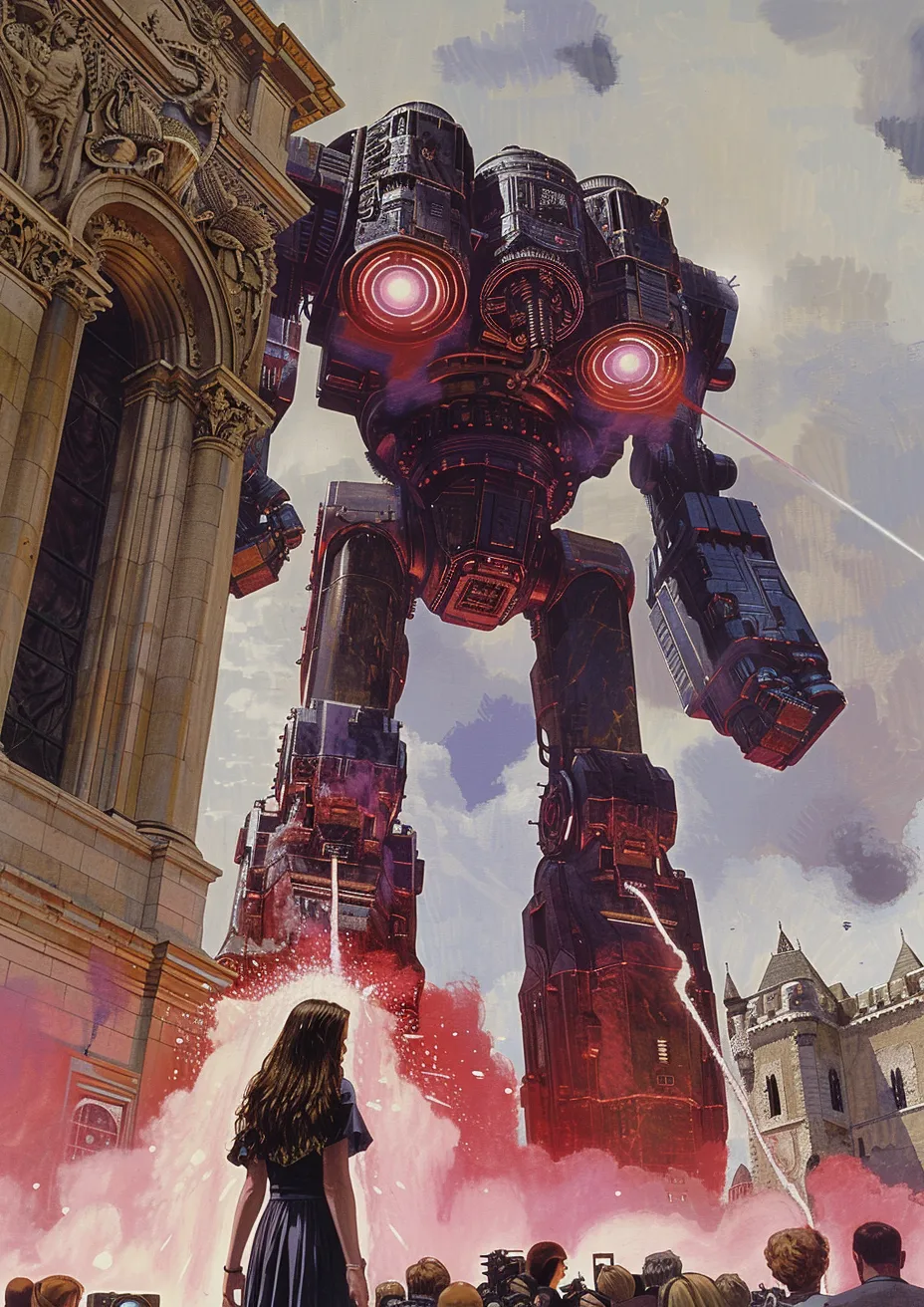 Metal Poster 29.7cm x 42cm Frenchiart machine animation robot CG artwork Animazione Ficción Animación Fiktiver Charakter Fiction Fictional character Fiktion Mecha Macchina Maschine Máquina Roboter Caractère fictif Carattere immaginario Carácter ficticio Illustration CG CG -Kunstwerk Opere d'arte CG Obras de arte CG Thumbnail 1