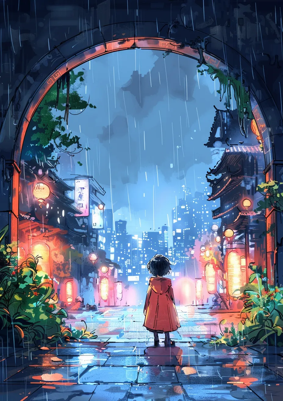 Metal Poster 29.7cm x 42cm Frenchiart rain umbrella animation Animazione Animación Animated cartoon Zeichentrickfilm Pintura de acuarela Pittura ad acquerello Dessin animé Aquarellmalerei Watercolor painting Precipitation Precipitación Fällung Precipitazione Parapluie Paraguas Regenschirm Ombrello Pluie Lluvia Regen Piovere Cartone animato animato Peinture aquarelle Caricatura animada Thumbnail 1