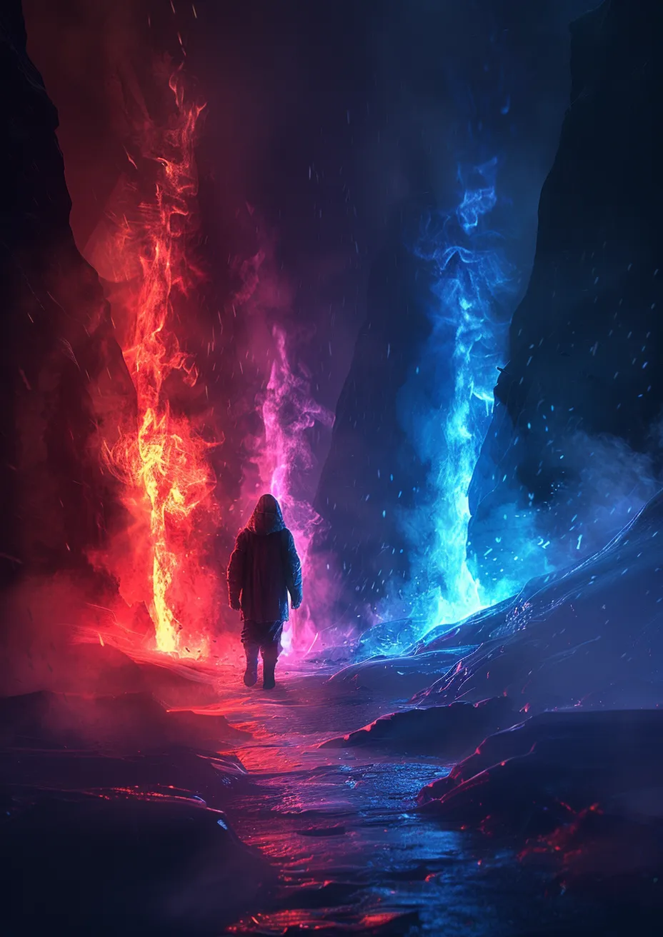Metal Poster 29.7cm x 42cm Frenchiart Star Chaleur Fiktiver Charakter Hitze Calore Fictional character Heat Calor Universe Universo Univers Universum Stern Étoile Estrella Stella geological phenomenon phénomène géologique fenómeno geológico geologisches Phänomen Aurora Aurore Caractère fictif Carattere immaginario Carácter ficticio Thumbnail 1