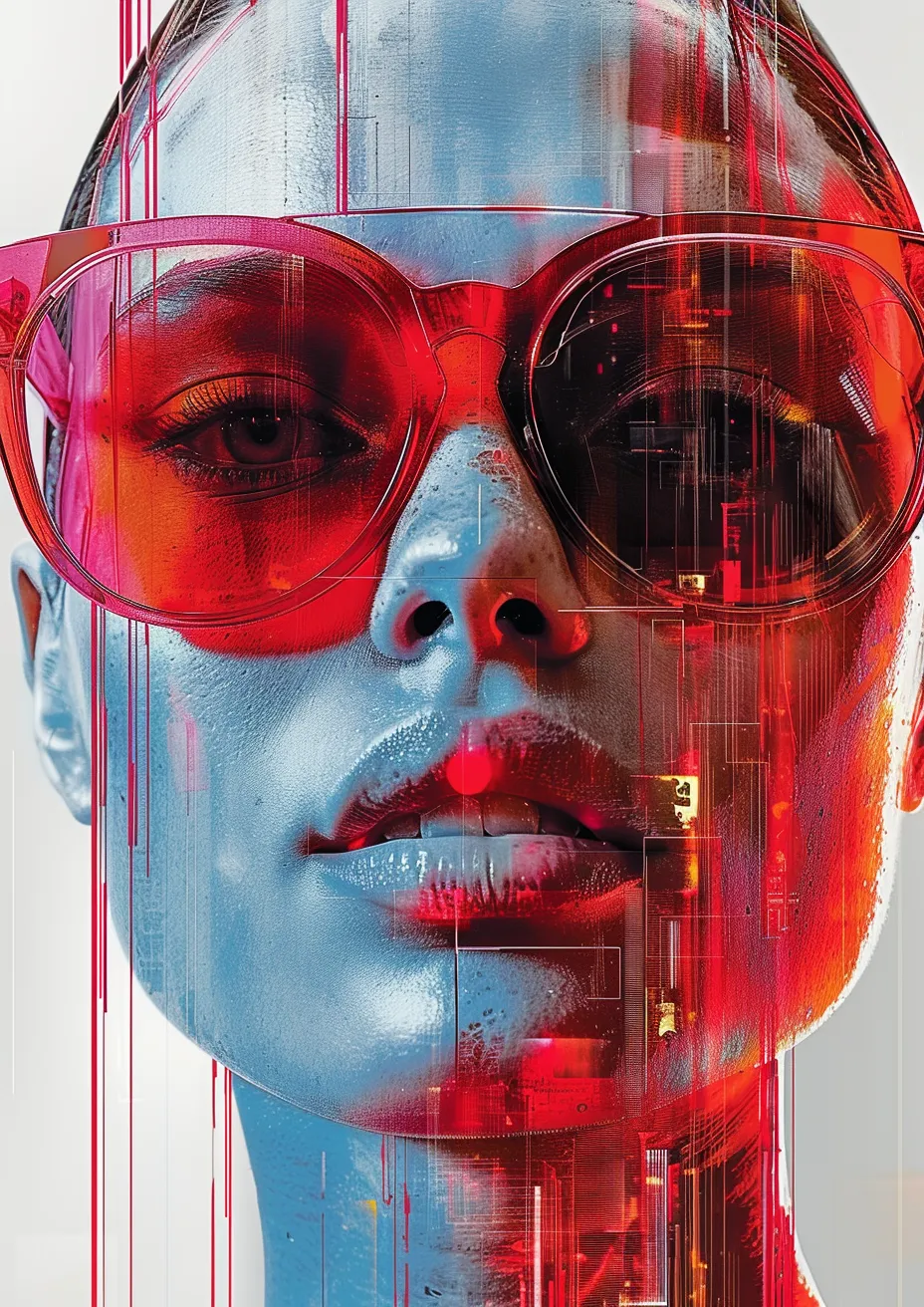 Metal Poster 29.7cm x 42cm Frenchiart Red sunglasses art portrait Modern art Arte moderno Art moderne Arte moderna Graphique Grafica Grafik Gráficos Graphics Arte Kunst Retrato Lèvres Labbra Porträt Lips Ritratto Lippen Labios Rot Rouge Rosso Rojo Sonnenbrille Gafas de sol Vision Care Lunettes de protection Lunettes Occhiali Cuidado de la vista Sehhilfen Lunettes de soleil Eyewear Soins de la vue Occhiali da sole Goggles Gafas de protección Gafas Occhiali da vista Cura della vista Brillen Brille Thumbnail 1