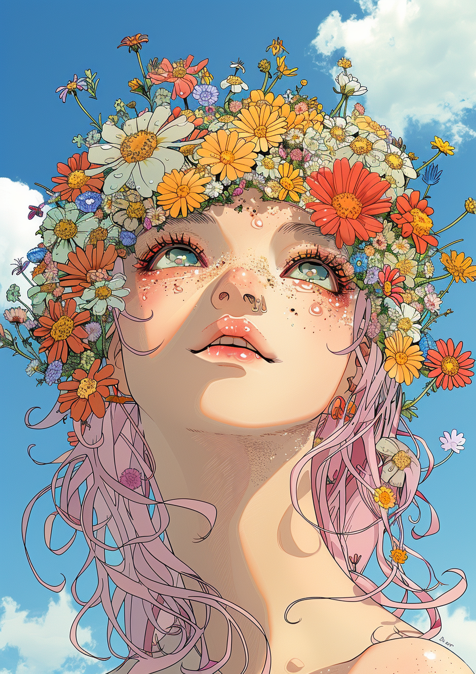 Metal Poster 29.7cm x 42cm Frenchiart animation Wildblume Petal Fleur sauvage Pétale Wildflower Pétalo Blütenblatt CG artwork Animazione Animación Fiktiver Charakter Pintura de acuarela Pittura ad acquerello Fictional character Diseño floral Aquarellmalerei Watercolor painting Blumenmuster Floral design Sunflowers Tournesols Girasoles Sonnenblumen Girasoli Caractère fictif Carattere immaginario Carácter ficticio Peinture aquarelle Illustration CG CG -Kunstwerk Opere d'arte CG Obras de arte CG Design floreale Design floral Flores silvestres Fiori selvatici Thumbnail 1