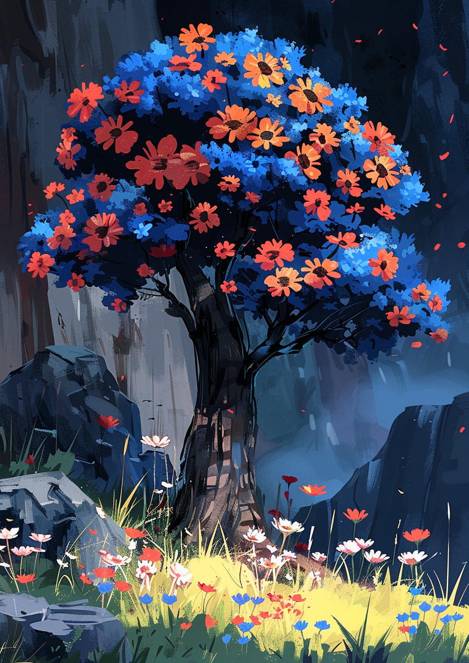 Metal Poster 29.7cm x 42cm Frenchiart animation Paint Malen Pintar Colore Peinture Blume Wildblume Petal Fleur sauvage Pétale Wildflower Fiore Pétalo Blütenblatt Flower Flor Fleur Animazione Animación Pintura de acuarela Planta con flores Pittura ad acquerello Plante à fleurs Aquarellmalerei Watercolor painting Flowering plant Geraniums Geranios Geranien Gerani Blossom Fleurir Florecer Blüte Lobelias Lobelien Peinture aquarelle Blütepflanze Pianta fiorita Flores silvestres Fiori selvatici Thumbnail 1