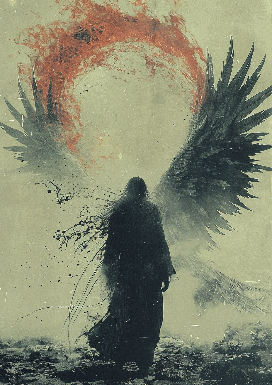 Metal Poster 29.7cm x 42cm Frenchiart demon feather wing angel Graphique Grafica Grafik Gráficos Graphics CG artwork Fiktiver Charakter Supernatural creature Creatura soprannaturale Creatura mitica Criatura sobrenatural Fictional character Créature surnaturelle Créature mythique Mythical creature Criatura mítica Mythology Mitologia Mythologie Demone Dämon Demonio Aile Flügel Ala Plume Piuma Feder Pluma Ange Engel Angelo Caractère fictif Carattere immaginario Carácter ficticio Illustration CG CG -Kunstwerk Opere d'arte CG Obras de arte CG Mythische Kreatur Übernatürliche Kreatur Thumbnail 1