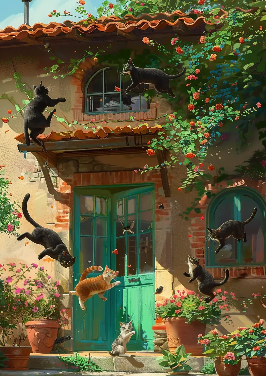 Metal Poster 29.7cm x 42cm Frenchiart cat animation Félidés Carnívoros Félidos Katzen Animazione Animación Felidae Felidi Animated cartoon Carnivores Zeichentrickfilm Carnivori Fleischfresser Dessin animé Cartone animato Dibujo animado Mural Murale Wandgemälde Gatto Chat Felinae Gato Felinos Felini Katze Félins Chat noir Black cat Schwarze Katze Gatto nero Gato negro Houseplant Plante d'intérieur Planta de interior Zimmerpflanze Pianta da appartamento Thumbnail 1