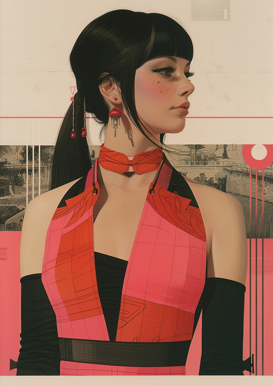 Metal Poster 29.7cm x 42cm Frenchiart Red lipstick animation CG artwork Ilustraciones generadas por computadora Animazione Animación CG-Grafik Grafica CG Création CG Eyelash Cil Wimper Ciglio Pestaña Lèvres Moda Labbra Fashion Lips Lippen Mode Labios Rot Rouge Rosso Rojo Modeillustration Ilustración de moda Illustrazione di moda Fashion illustration Illustration de mode Frangia Pony Golpes Frange Bangs Rossetto Rouge à lèvres Lápiz labial Lippenstift Fashion design Diseño de moda Stylisme Disegno di moda Modedesign Thumbnail 1