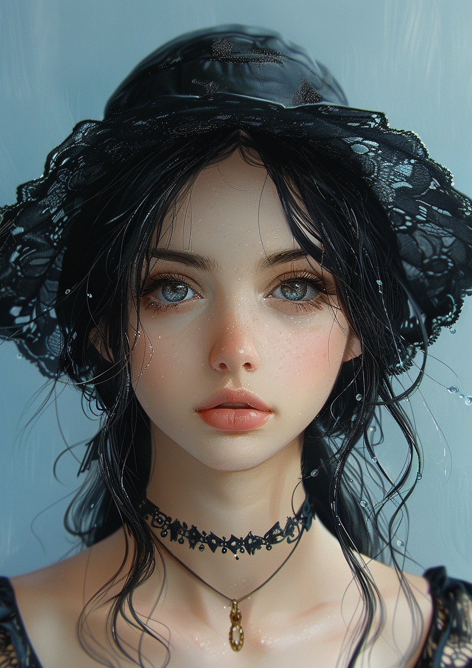 Metal Poster 29.7cm x 42cm Frenchiart toy beauty eye Giocattolo Spielzeug Jouet Juguete Eyelash Cil Wimper Ciglio Pestaña Muñeca Doll Poupée Bambola Puppe Bellezza Lèvres Beauté Belleza Moda Labbra Fashion Lips Lippen Schönheit Mode Labios Œil Ojo Occhio Auge Copricapo Casco Schwarze Haare Cheveux noirs Capelli neri Cabello negro Black hair Coiffe Kopfbedeckung Headgear Skin Peau Piel Haut Pelle Thumbnail 1