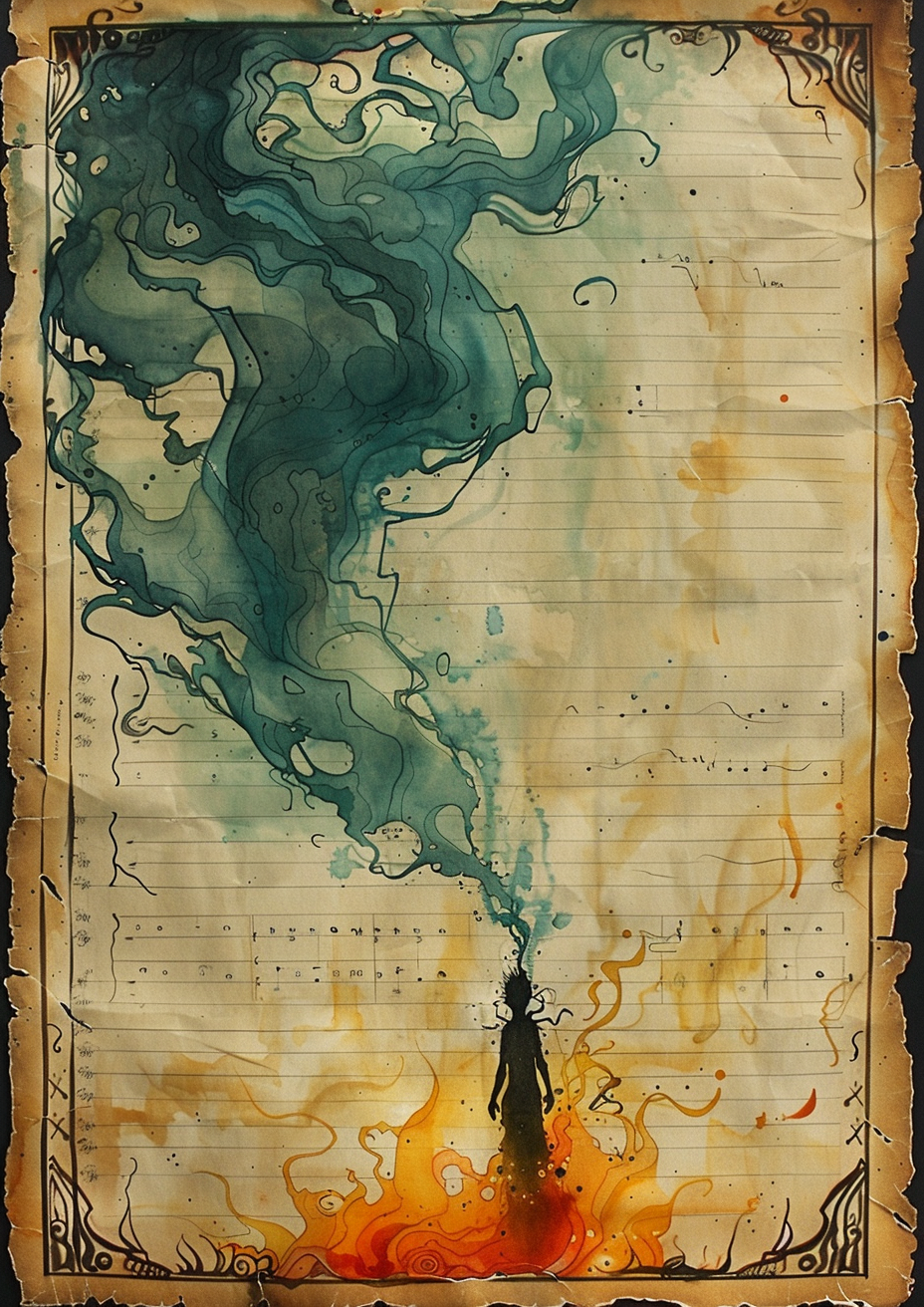 Metal Poster 29.7cm x 42cm Frenchiart Modern art Arte moderno Art moderne Arte moderna Visual arts Arti visive Bildende Kunst Arts visuels Artes visuales Pintura de acuarela Pittura ad acquerello Aquarellmalerei Watercolor painting Peinture à l'aquarelle Thumbnail 1